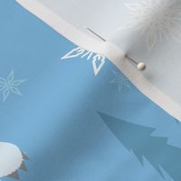 Kawaii Yeti  in the Snow - XL