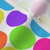 Abstract Dots | Bright [large] || modern colorful rainbow polka dots