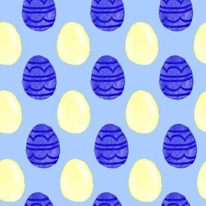 blue and yellow easter eggs - light blue