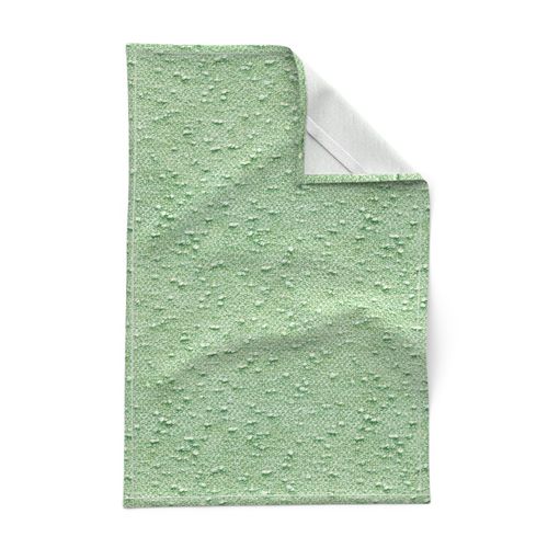 Boucle Jade Green pastel