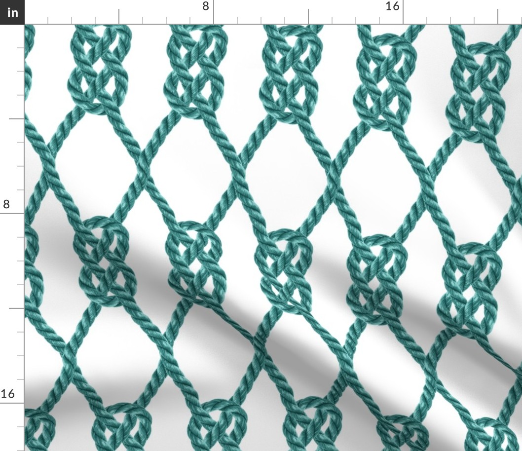 Emerald green rope diamonds knots large Wallpaper