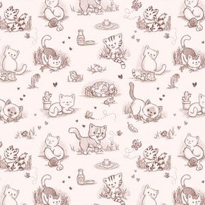 cat toile red