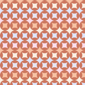 Geometric Pattern: Circle Stacked: Terracotta