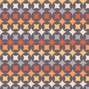 Geometric Pattern: Circle Stacked: Sunset