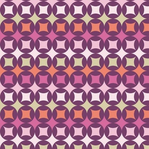 Geometric Pattern: Circle Stacked: Orchid