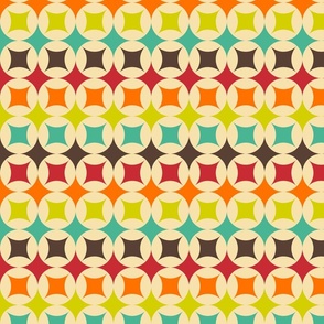 Geometric Pattern: Circle Stacked: Rainbow