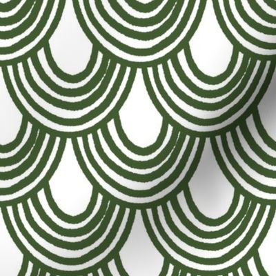 Green Arch / White - Vertical
