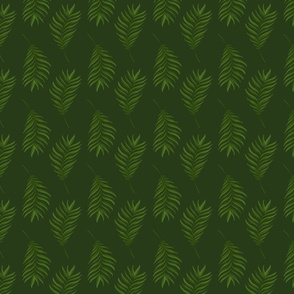 Palm Frond / Dark Green - Medium