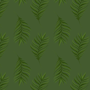 Palm Frond / Green - Large