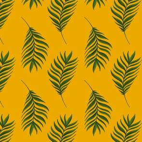 Palm Frond / Yellow - Large