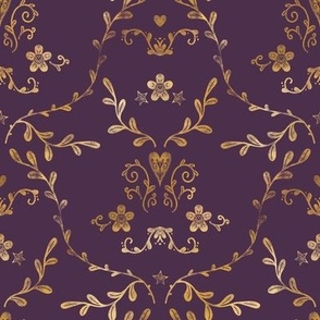 Eggplant Purple Fabric, Wallpaper and Home Decor | Spoonflower
