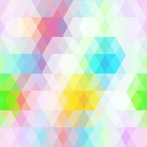 Abstract Geometric pattern with pastel  colored rhombus.