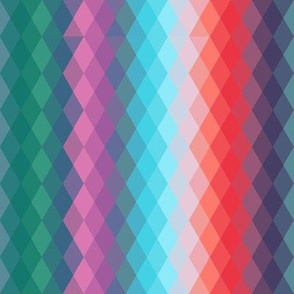 Abstract pattern with bright colored rhombus.