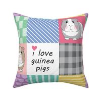 6 inch i love guinea pigs wholecloth 