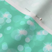 Sparkly Bokeh Pattern - Aqua Mint Color