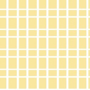 Yellow and white,  grid abstract