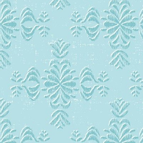 ikat jacquard - aqua