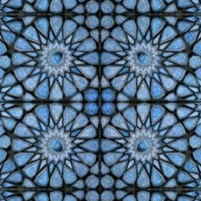 Sky blue mosaic tile style