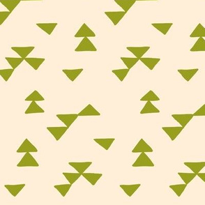 Tribal Triangles Chartreuse