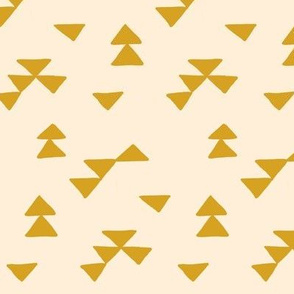 Tribal Triangles Mustard