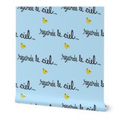 Regarde le Ciel with Yellow Bird-small for quilters