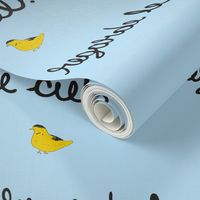 Regarde le Ciel with Yellow Bird-small for quilters