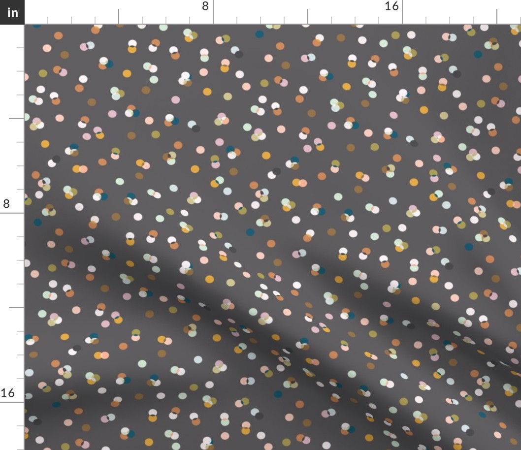 Eden Polka Dots (charcoal) MED 