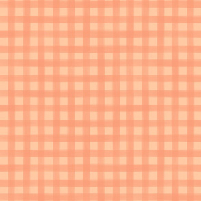 Watercolor gingham - apricot