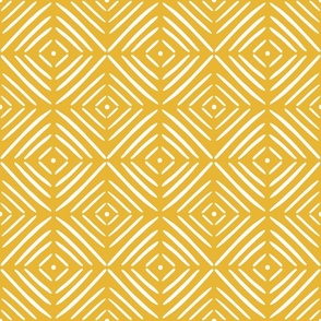 geometric diamonds/yellow/medium 