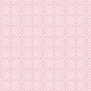 geometric diamonds/light pink/small