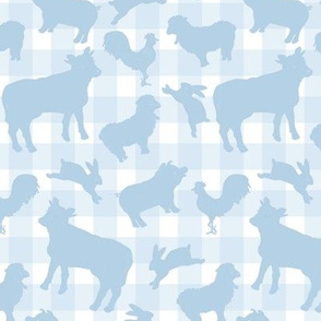 Farmlandimals Blue Buffalo Check