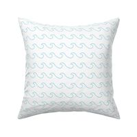 Ocean waves - surf wave fabric - nautical fabric -Turquoise 