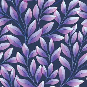 Purple magical leaves