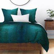 Blue and Green Teal Alligator