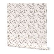 Neutral boho spots in earthy shades - watercolor polka dot stains in beige natural tones