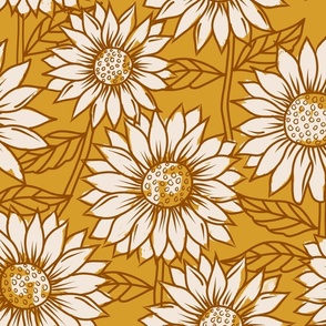 Golden Sunflowers - Large