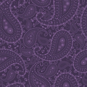 Purple Paisley