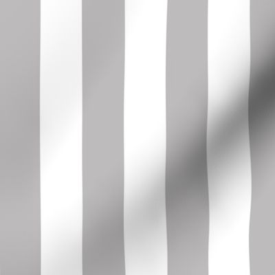 Large Pebble Grey Awning Stripe Pattern Vertical in White