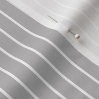 Pebble Grey Pin Stripe Pattern Vertical in White