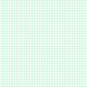 gingham pastel green