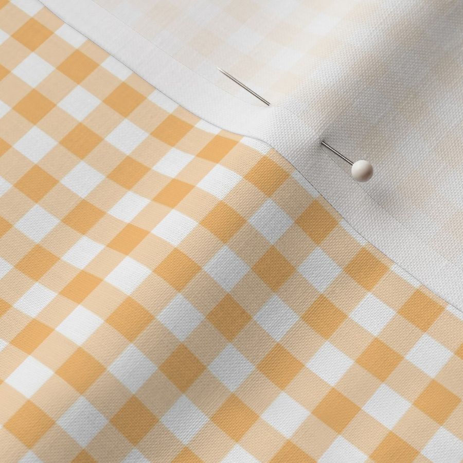 gingham pastel orange