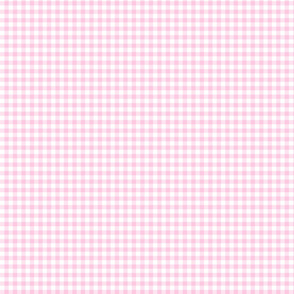 gingham pastel pink