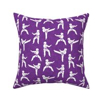 karate - women's martial arts - self defense, Jujutsu, Taekwondo, judo - purple - LAD21