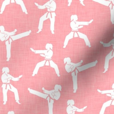 karate - women's martial arts - self defense, Jujutsu, Taekwondo, judo - pink - LAD21