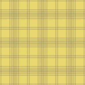 Yellow Olive Plaid Check Tartan Scottish kilt 