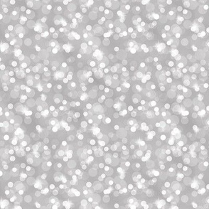 Small Sparkly Bokeh Pattern - Pebble Grey Color