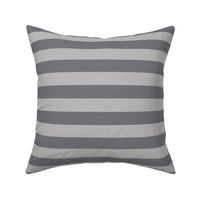 Large Pebble Grey Awning Stripe Pattern Horizontal in Mouse Grey
