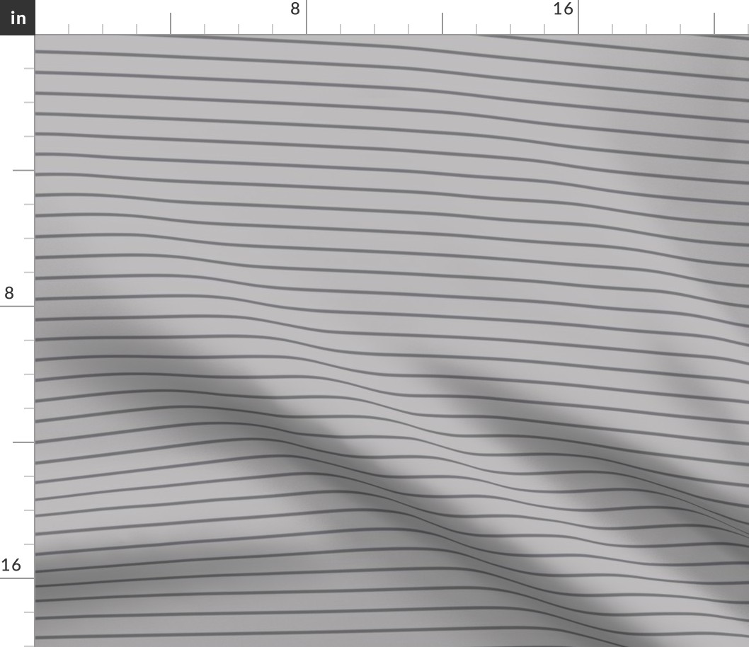 Pebble Grey Pin Stripe Pattern Horizontal in Mouse Grey