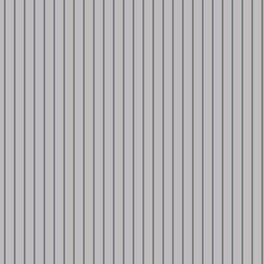 Small Pebble Grey Pin Stripe Pattern Vertical in Mouse Grey