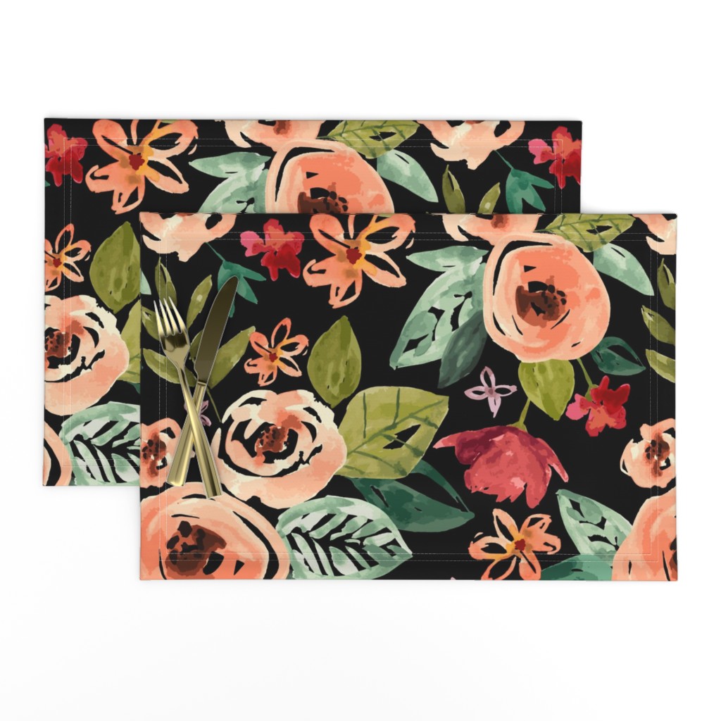 Hand-painted Floral - Large